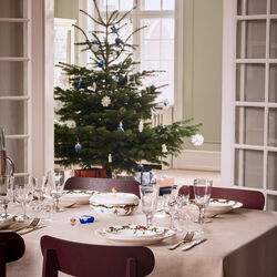 Stjerne Riflet Jul sk&aring;l med lokk 21 cm, Royal Copenhagen