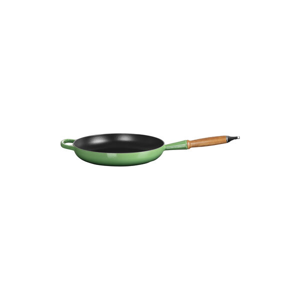Signature st&oslash;pejern stekepanne med treh&aring;ndtak &Oslash; 28 cm, bamboo green, Le Creuset