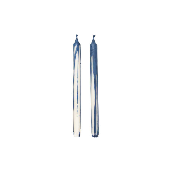 Dryp Stearinlys 2 stk., deep blue, Ferm Living