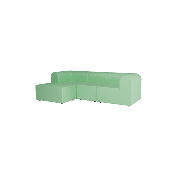 Paradigm 3-seters sofa med puff, Hero 912, Montana Furniture