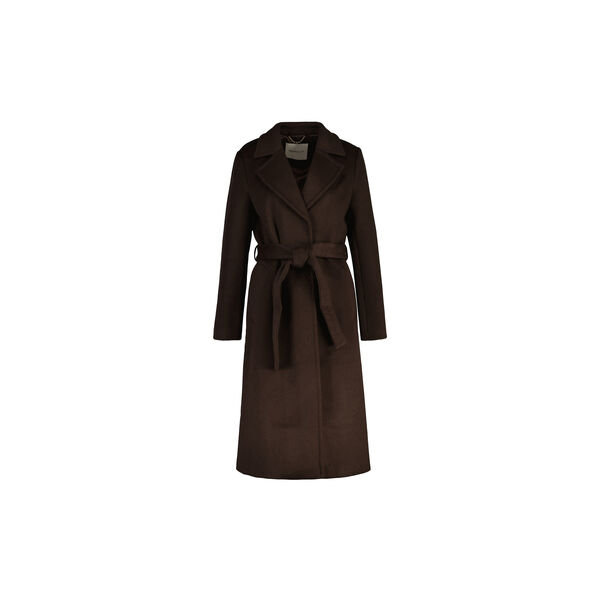 Belted Wool Blend Coat, deep brown, Gant