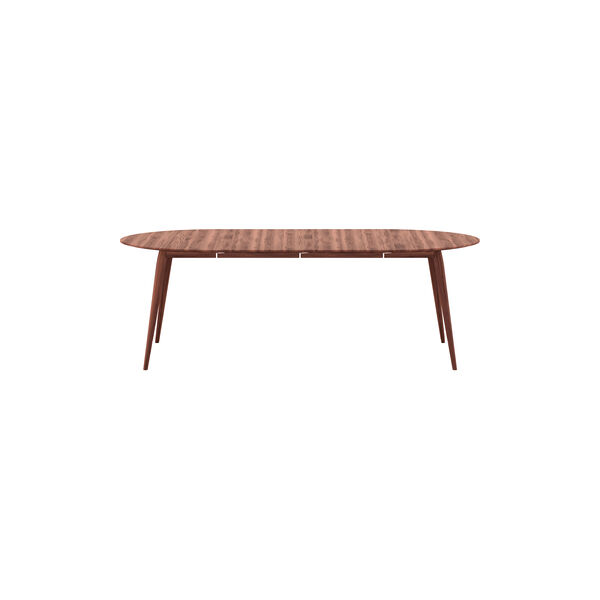 PLAYdinner Round Ø220 Dining Table with Extension incl. 2 Extension Leaves, natural oiled walnut, Bruunmunch Furniture