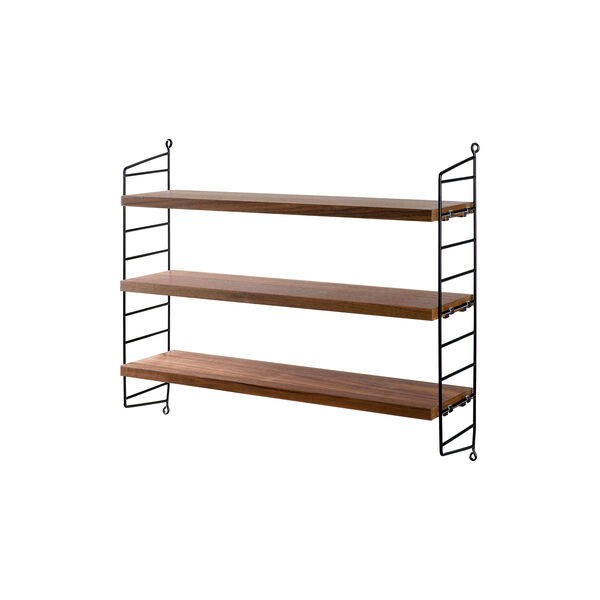 String® Pocket, walnut/black, String Furniture