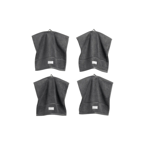 4-Pack Premium h&aring;ndkl&aelig;r 30X30, anchor grey, Gant