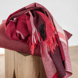 Manhattan pledd, bordeaux/red, ELVANG