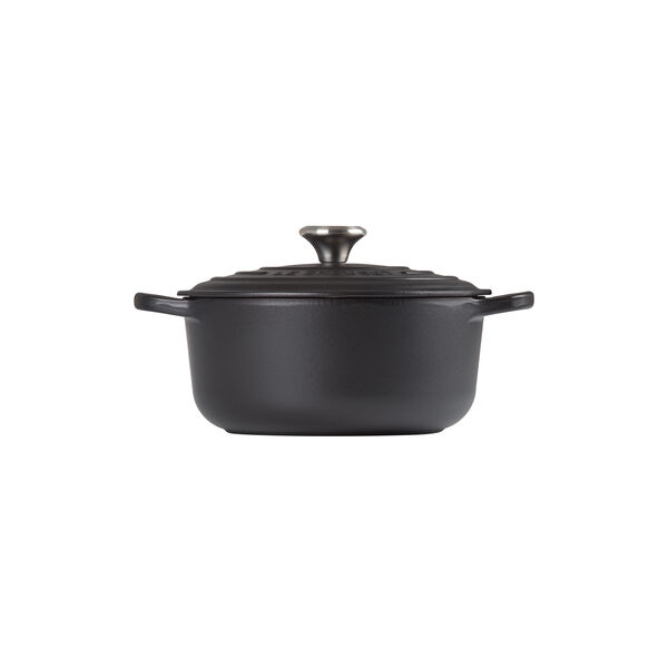 Signature rund gryte Ø 20 cm, matte black, Le Creuset
