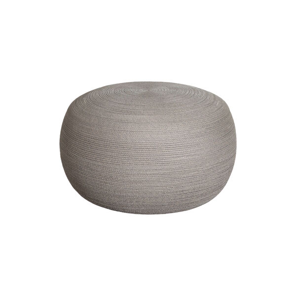 Circle rund fotskammel, taupe, Cane-line