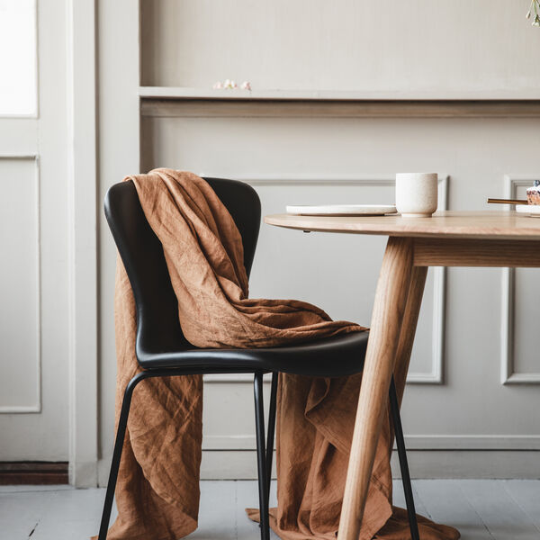 PLAYdinner Round &Oslash;120 Dining Table with Extension, natural oiled oak, Bruunmunch Furniture