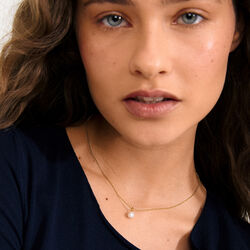 HADLEY halskjede, gullbelagt, Pilgrim