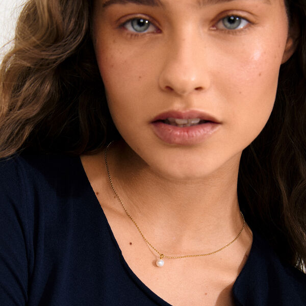 HADLEY halskjede, gullbelagt, Pilgrim