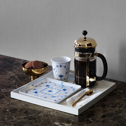 Musselmalt Riflet tallerken, 20 cm, Royal Copenhagen