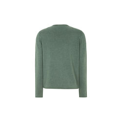SRMarla O-neck Knit Roll Edge, balsam green melange, Soft Rebels