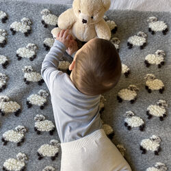 Baby Sweet Lamb Wool pledd, grey, Frati Home