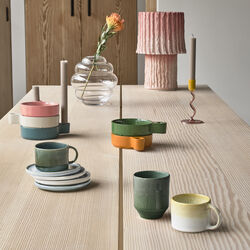 Styles espressokopp 2 stk., gul/kremfarget, Villa Collection