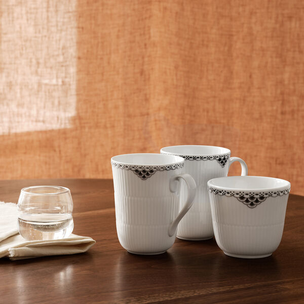 Sort Riflet Blonde termokopp 26 cl, Royal Copenhagen