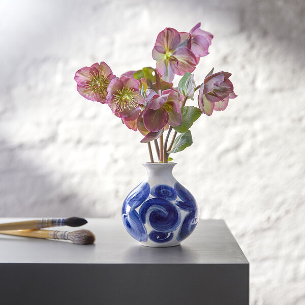 Tulle vase, bl&aring;, K&auml;hler