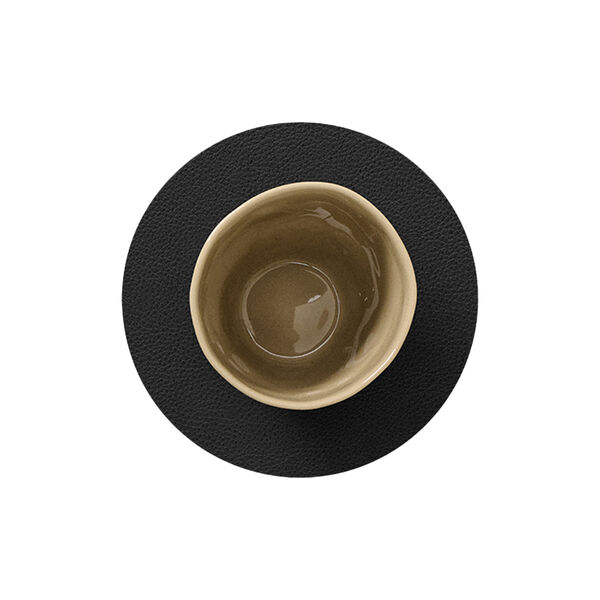 Serene glassbrikke Circle, black, LIND DNA