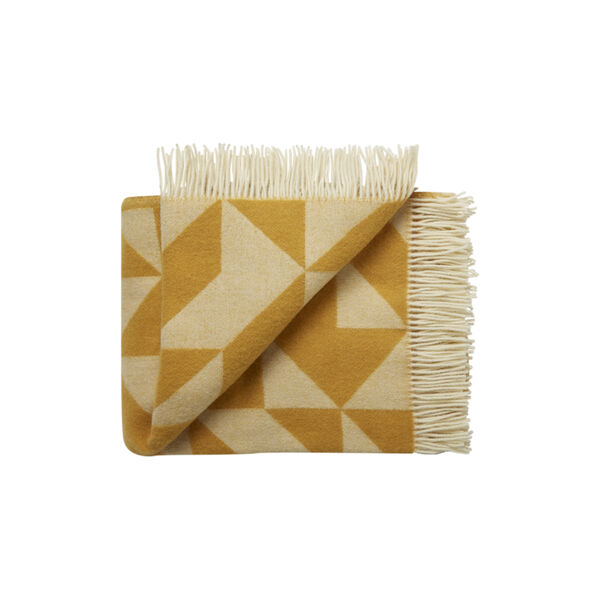 Twist a Twill Throw, 01176 corn yellow, Silkeborg Uldspinderi