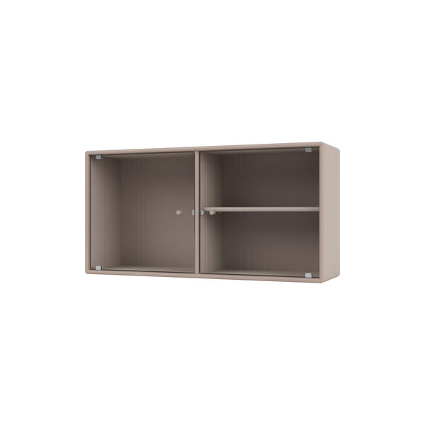 RIPPLE I vitrineskap, 137 mushroom, Montana Furniture