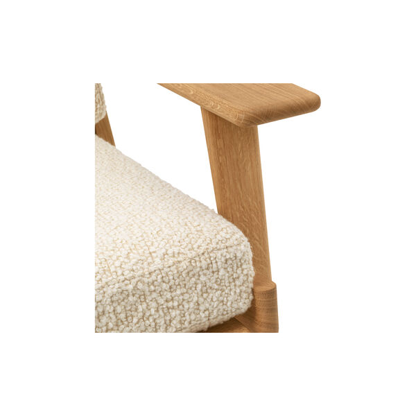 CH290 Loungestol, 1501 eggshell/oiled oak, Carl Hansen & Søn