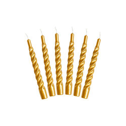 Candles With A Twist lys, gold, Kunstindustrien
