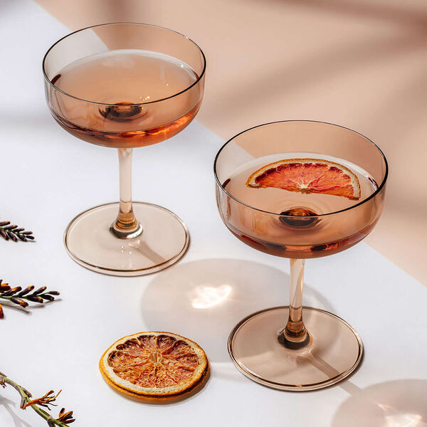 Like Glass mousserende vin/champagne coup&eacute; 2 stk., brun, Villeroy & Boch