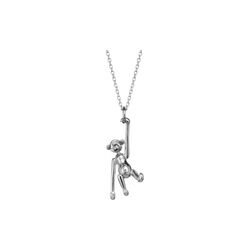 Apen i s&oslash;lv med kjede, Kay Bojesen Jewelry