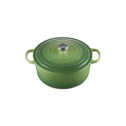 Signature st&oslash;pejern rund gryte &Oslash; 28 cm, bamboo green, Le Creuset