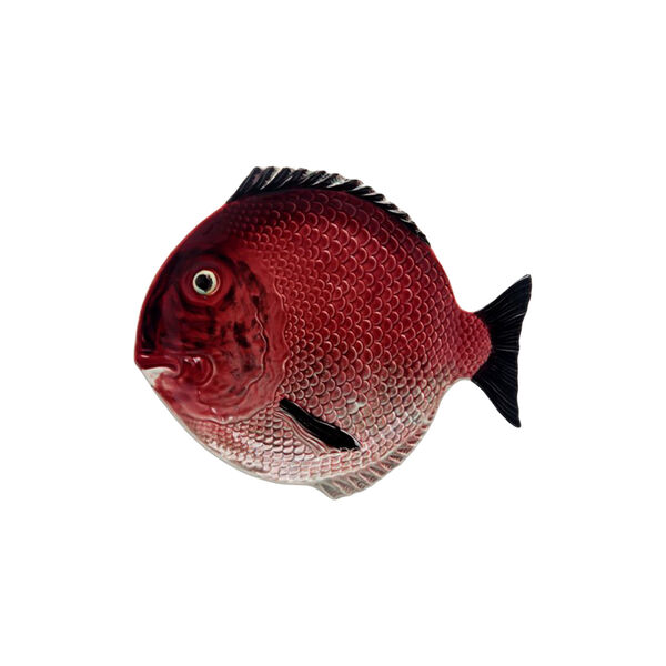 Fish  Middagstallerken, burgundy, Bordallo Pinheiro