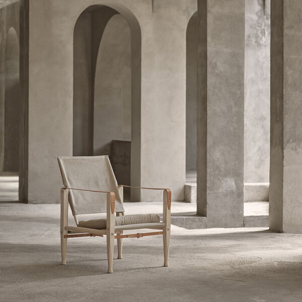 KK47000 lenestol, ask/canvas, Carl Hansen & S&oslash;n
