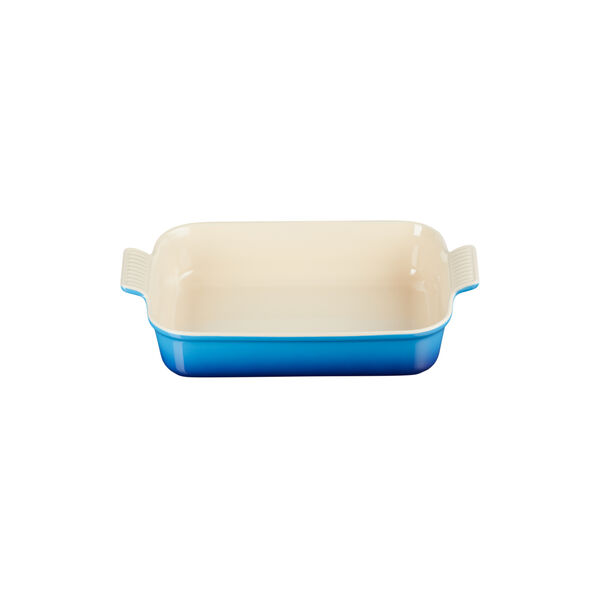 Heritage rektangul&aelig;rt fat 32 cm, azure blue, Le Creuset