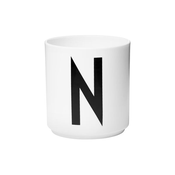 Arne Jacobsen porselenskopp, N, Design Letters