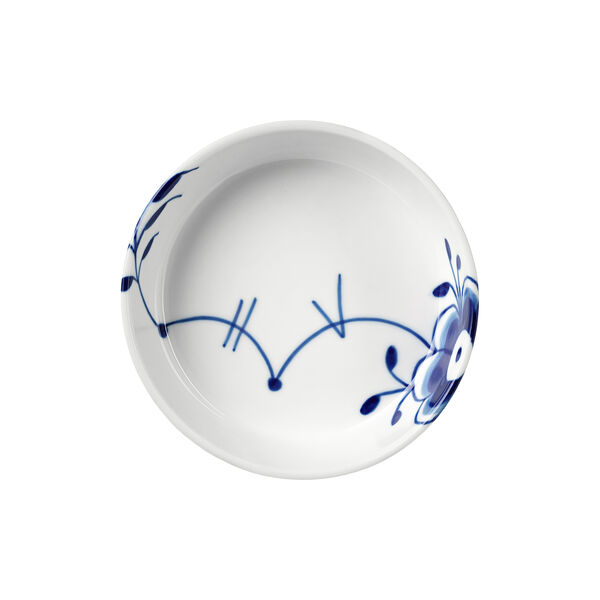 Blå Mega Riflet Fat Ø 12,5 cm, Royal Copenhagen