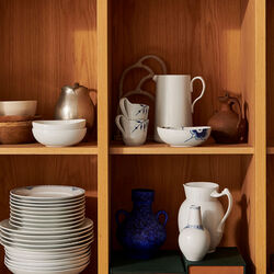 White Fluted Oval Bowl 37 cl, 2 pcs, Royal Copenhagen