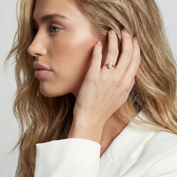 Sardinien Ovale Ring | Piccolo | Forgylt, Sif Jakobs Jewellery