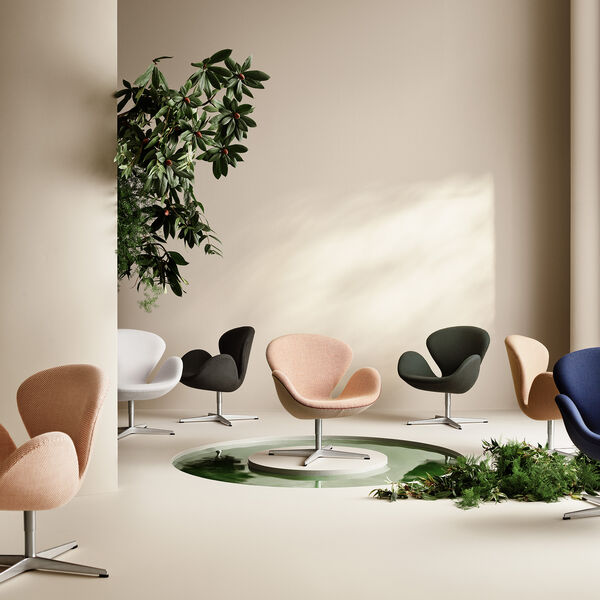 Swan&trade; 3320 Lounge Chair, sand/peach 0238, Fritz Hansen