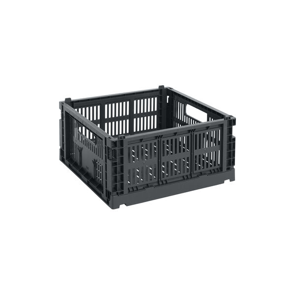 HAY Colour Crate Medium Square, charcoal, HAY