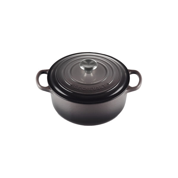 Signature st&oslash;pejern rund gryte &Oslash; 20 cm, flint, Le Creuset
