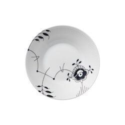 Sort Mega Riflet dyp tallerken, Royal Copenhagen