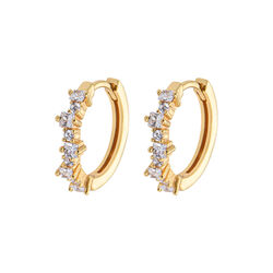 Emilia Mixed øreringer, white, Emilia by Bon Dep