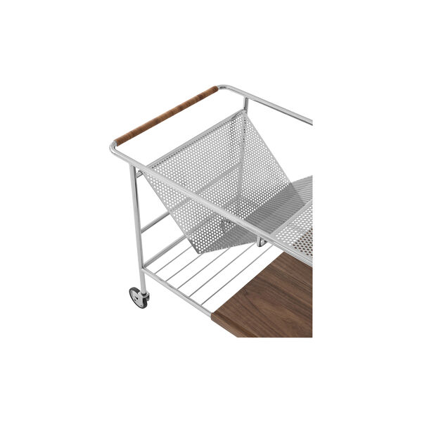Alima NDS1 trolley, chrome/walnut Alima NDS1 trolley, chrome/walnut, &Tradition