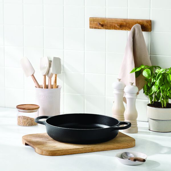 Everyday st&oslash;pejern stekepanne 28 cm, matte black, Le Creuset