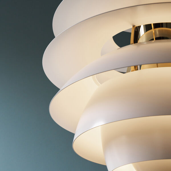 PH Snowball, soft white/brass metallised, Louis Poulsen