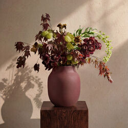 Studio Omaggio #1 Vase H 20 cm, bordeaux, K&auml;hler