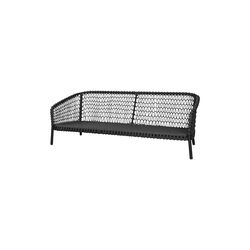 Ocean large 3-seter sofa, m&oslash;rk gr&aring;, Cane-line