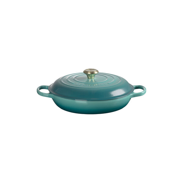 Signature st&oslash;pejern buffetgryte 30 cm, bleu riviera, Le Creuset