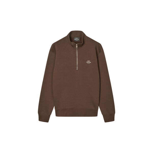 Standard Half Zip Logo Sweat, demitasse, Mads Nørgaard