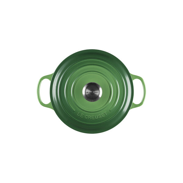 Signature st&oslash;pejern rund gryte &Oslash; 24 cm, bamboo green, Le Creuset