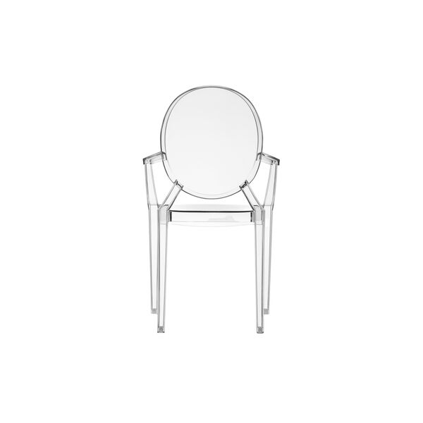 LOULOU GHOST KIDS stol, crystal, Kartell