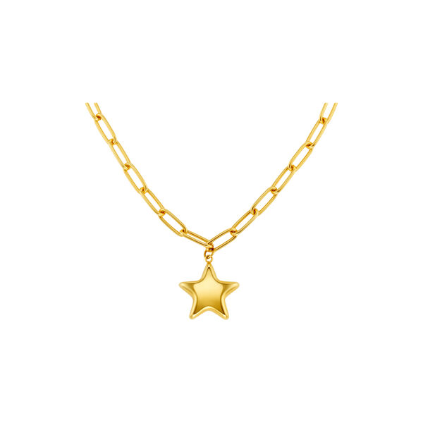 Statement StarCharm Necklace, pale gold, Orelia